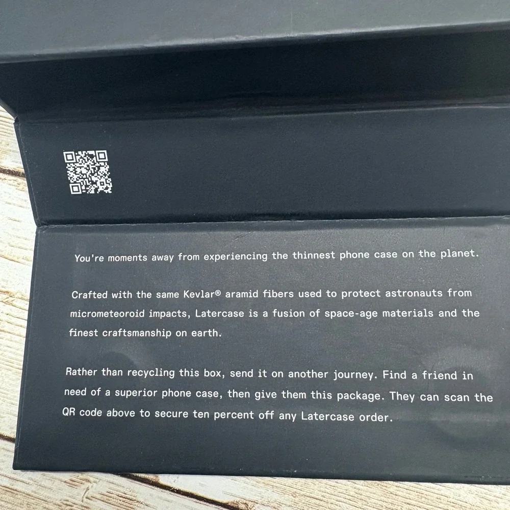 Latercase Classic Phone Case for iPhone 15 Pro Impossibly‎ Thin Open Box